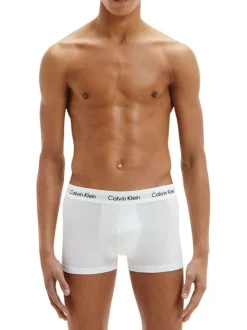 Lot de 3 Boxers courts en coton rouge uni avec une coupe fermée