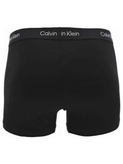 Lot de 3 boxers en coton blancs, gris et noirs avec logo blanc et coupe ajustée