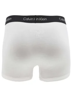 Lot de 3 boxers en coton blancs, gris et noirs avec logo blanc et coupe ajustée