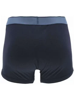 Lot de 3 Boxers en coton bleu et blanc uni avec une coupe fermée