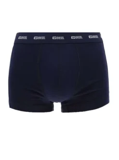 Lot de 3 boxers en coton marine et noir unis avec un imprimé camouflage