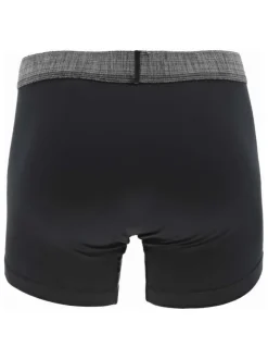 Lot de 2 boxers en coton mélangé classique multicolore uni avec une coupe fermée