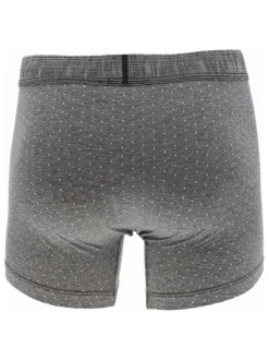 Lot de 2 boxers en coton mélangé classique multicolore uni avec une coupe fermée
