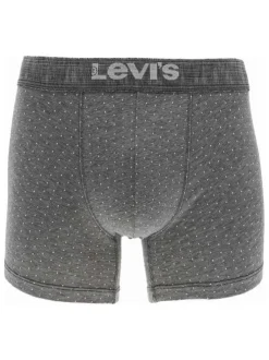 Lot de 2 boxers en coton mélangé classique multicolore uni avec une coupe fermée