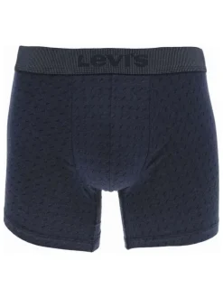 Lot de 2 boxers en coton mélangé classique multicolore uni avec une coupe fermée