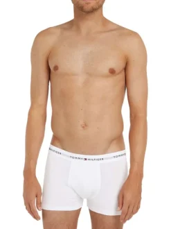 Lot de 3 Boxers en coton mélangé multicolore uni coupe fermée