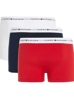 Lot de 3 Boxers en coton mélangé multicolore uni coupe fermée