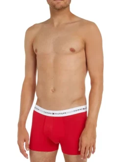 Lot de 3 Boxers en coton mélangé multicolore uni coupe fermée