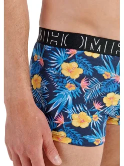 Lot de 3 Boxers en coton multicolore fleuri avec une coupe fermée
