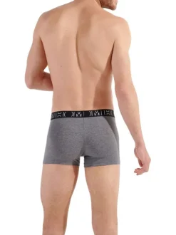 Lot de 3 Boxers en coton multicolore fleuri avec une coupe fermée