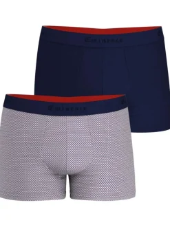 Lot de 2 Boxers en coton multicolores à imprimé et une coupe fermée