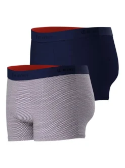 Lot de 2 Boxers en coton multicolores à imprimé et une coupe fermée