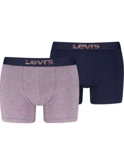 Lot de 2 boxers en coton multicolores pourvus de ceintures élastiquées