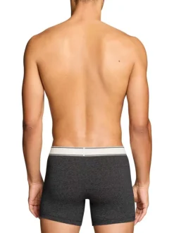 Lot de 2 boxers en coton multicolores pourvus de ceintures élastiquées