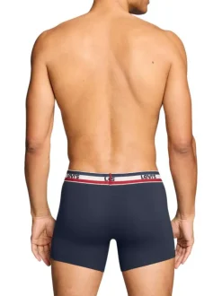 Lot de 2 boxers en coton multicolores pourvus de ceintures élastiquées