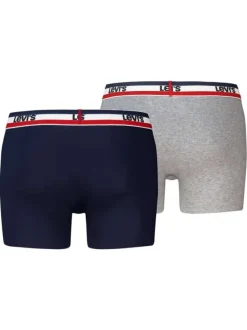 Lot de 2 boxers en coton multicolores pourvus de ceintures élastiquées