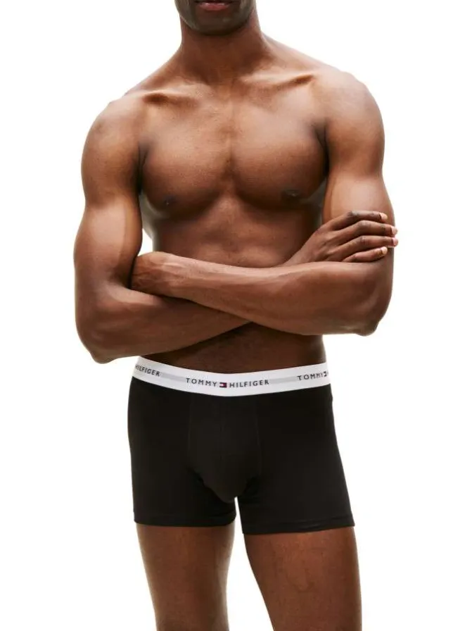 Lot de 3 boxers en coton multicolores pourvus d'une taille élastiquée