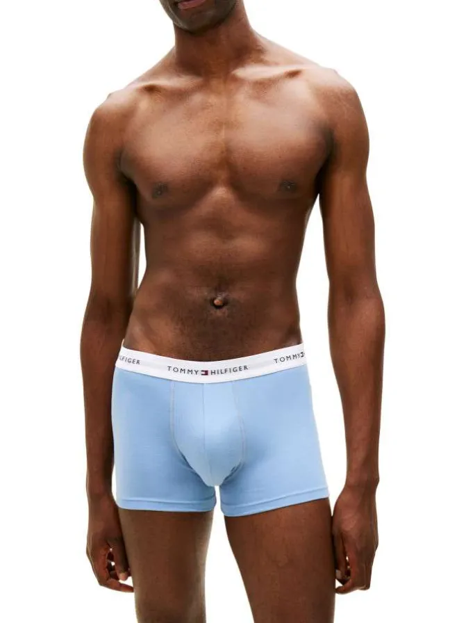 Lot de 3 boxers en coton multicolores pourvus d'une taille élastiquée