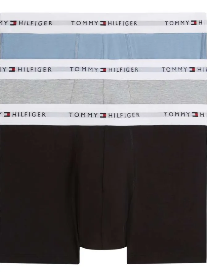 Lot de 3 boxers en coton multicolores pourvus d'une taille élastiquée