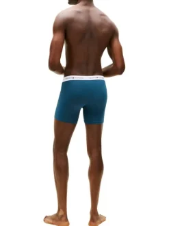 Lot de 3 boxers en coton multicolores pourvus d'une taille élastiquée