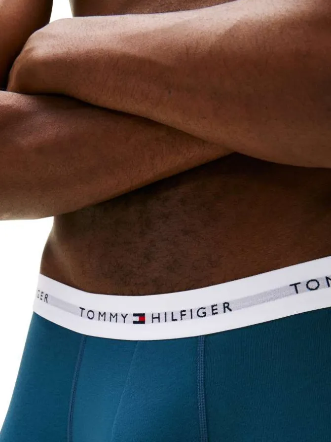 Lot de 3 boxers en coton multicolores pourvus d'une taille élastiquée