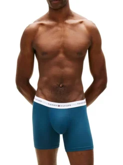 Lot de 3 boxers en coton multicolores pourvus d'une taille élastiquée