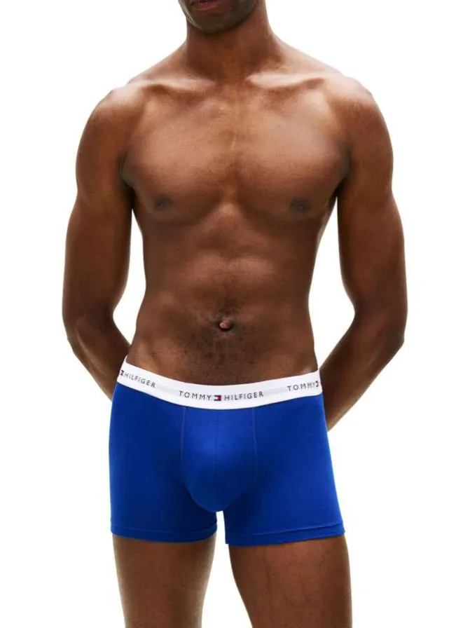 Lot de 3 boxers en coton multicolores pourvus d'une taille élastiquée
