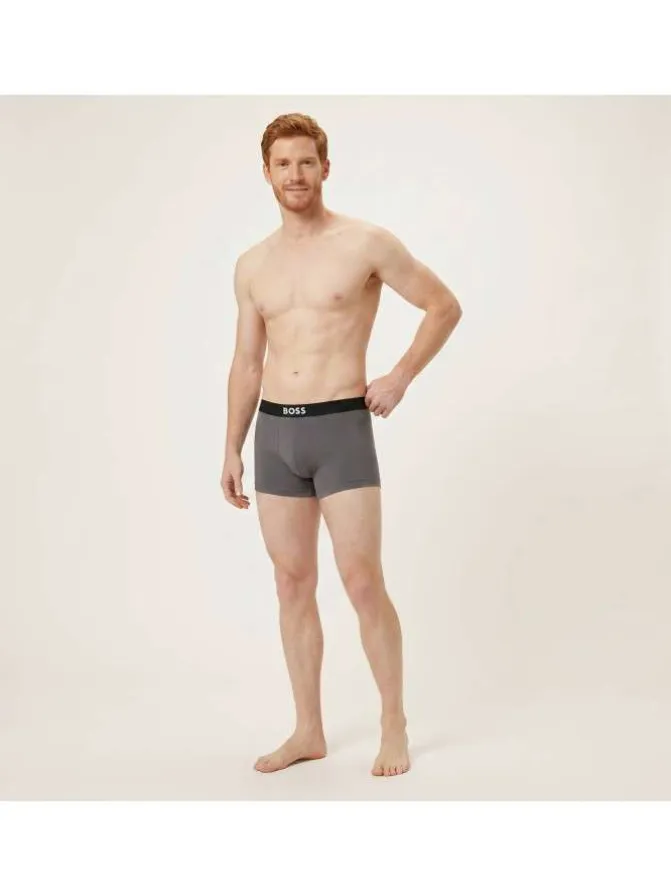 Lot de 3 boxers en coton multicolores pourvus d'une taille élastiquée