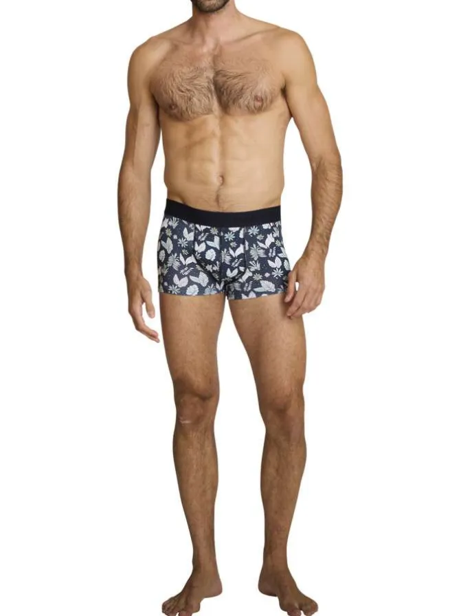 Lot de 3 boxers en coton multicolores pourvus d'une taille élastiquée