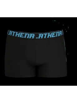 Lot de 5 boxers en coton multicolores unis avec une coupe fermée