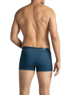 Lot de 3 boxers en coton multicolores unis avec une taille élastiquée