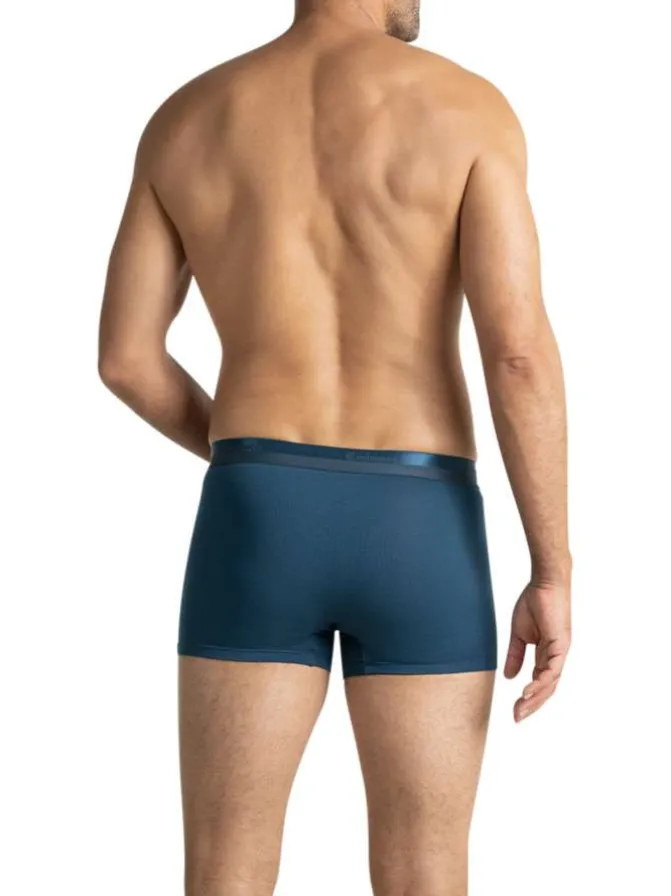 Lot de 3 boxers en coton multicolores unis avec une taille élastiquée