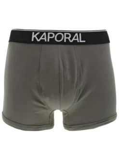 Lot de 3 boxers en coton multicolore uni avec une coupe fermée