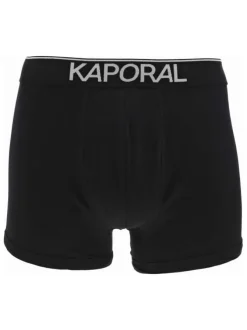 Lot de 3 boxers en coton multicolore uni avec une coupe fermée