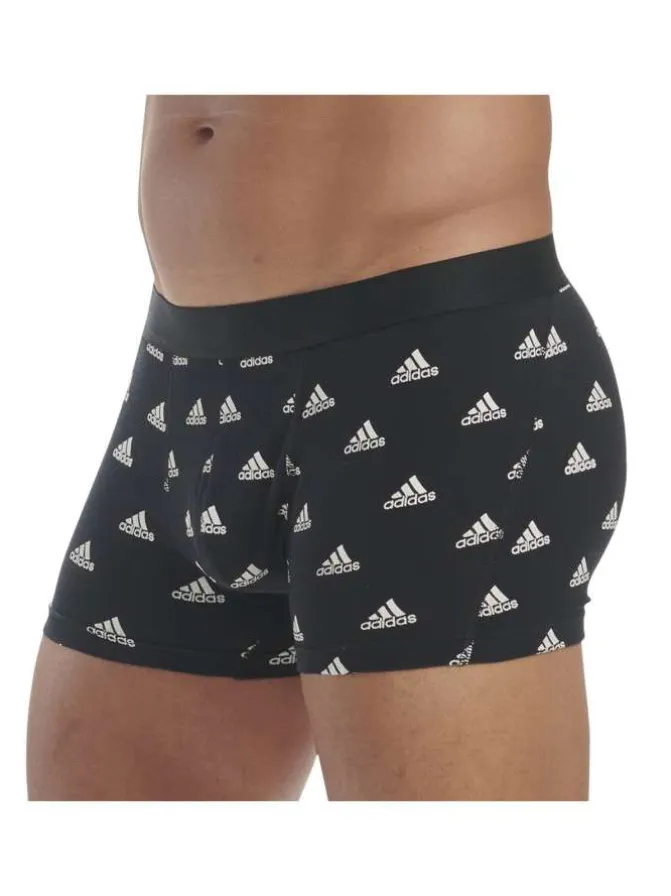 Lot de 3 Boxers en coton multicolore unis de couleur noir et rouge