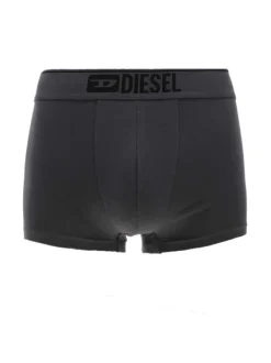 Lot de 3 boxers en coton noirs et gris unis avec logo imprimé