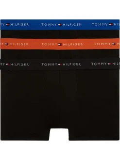 Lot de 3 boxers en coton noirs pourvus d'une taille élastiquée