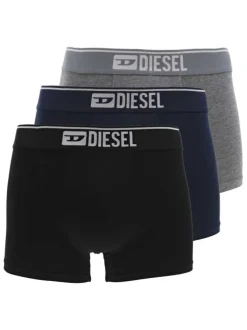 Lot de 3 boxers multicolore avec une coupe fermée et nom de la marque