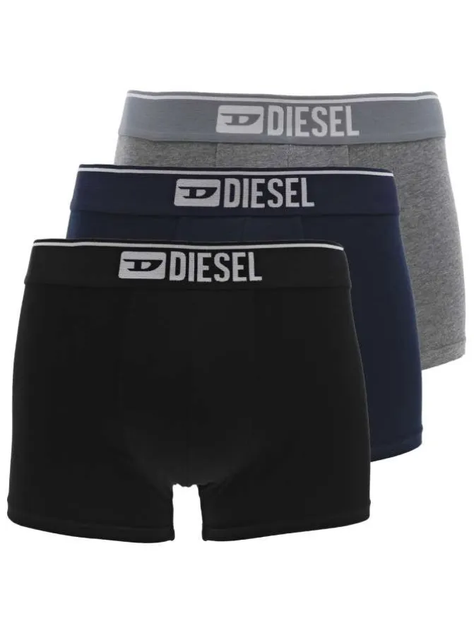 Lot de 3 boxers multicolore avec une coupe fermée et nom de la marque