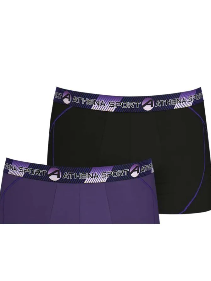Lot de 3 boxers multicolores unis avec une coupe fermée et taille élastiquée