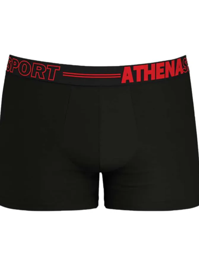 Lot de 3 boxers multicolores unis avec une coupe fermée et taille élastiquée