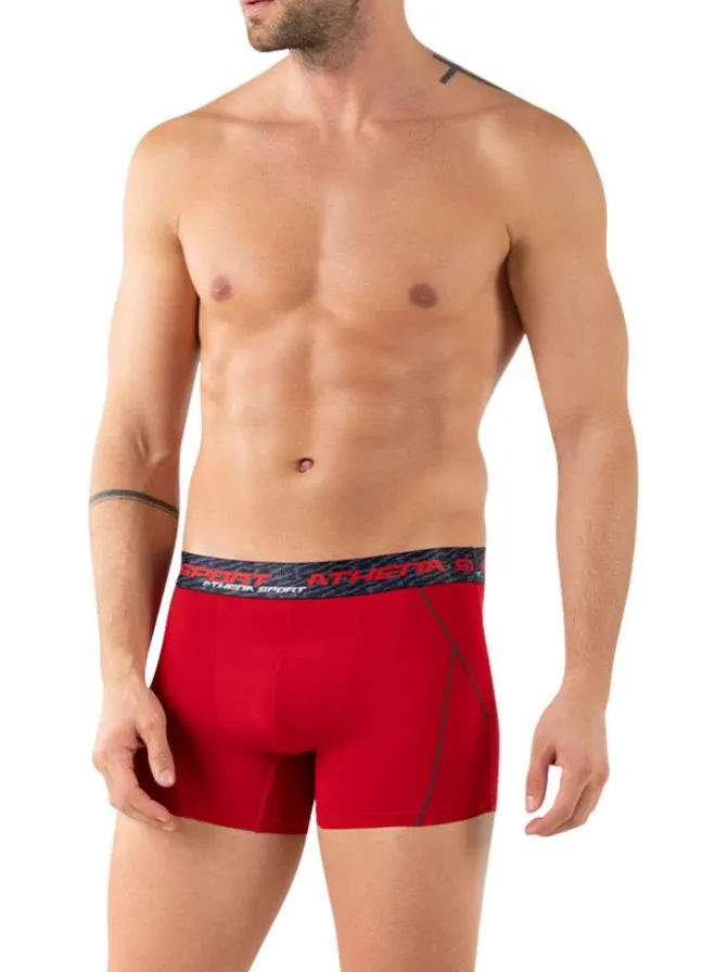 Lot de 3 boxers multicolores unis avec une taille élastiquée