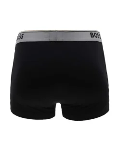 Lot de 3 boxers noirs bicolores en coton avec des logos imprimés