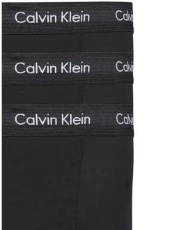 Lot de 3 boxers noirs en coton avec taille élastiquée noire