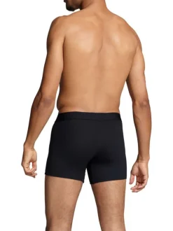 Lot de 2 Boxers noirs en coton biologique avec une ceinture élastiquée