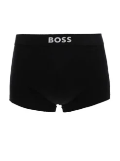 Lot de 3 boxers noirs et blancs en coton avec logo blanc imprimé
