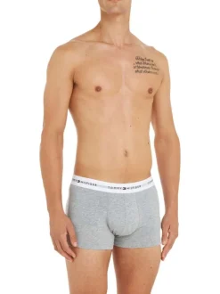 Lot de 3 Boxers trunks en coton biologique mélangé multicolores unis