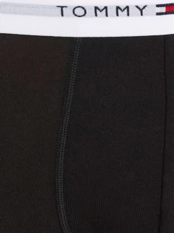 Lot de 3 Boxers trunks en coton biologique mélangé noirs unis