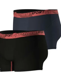 Lot de 2 boxers unis avec une coupe fermée et ceinture élastiquée