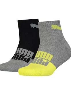 Lot de 2 chaussettes mi-hautes multicolores fantaisies en coton mélangé